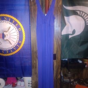 Newport Royal Blue Sleeveless Maxi Dress